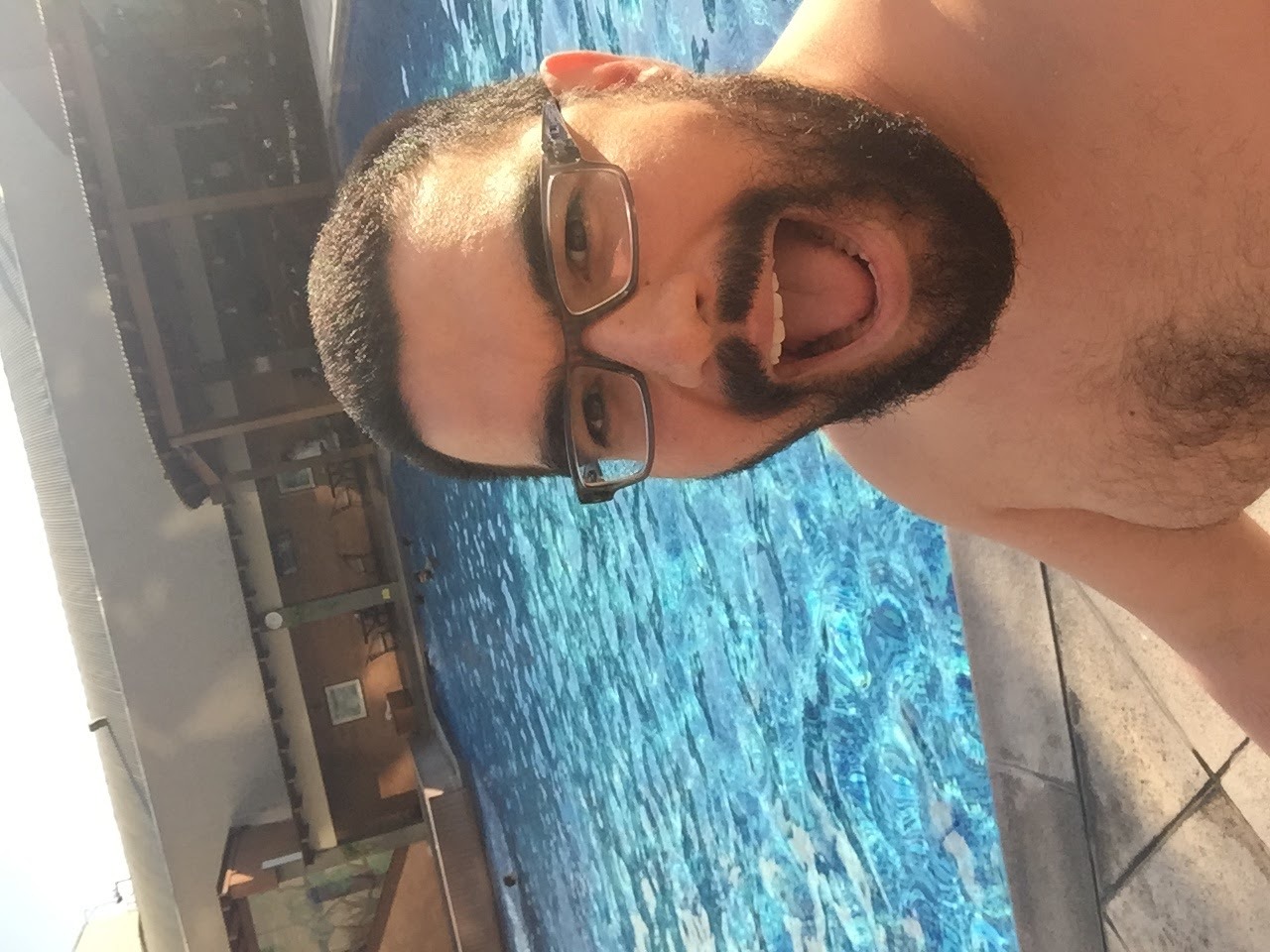 Pool selfie in Guatemala City