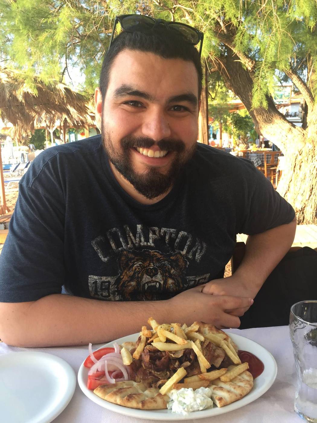 Fries earned the hard way — Molyvos, Lesvos, Greece, June 2017