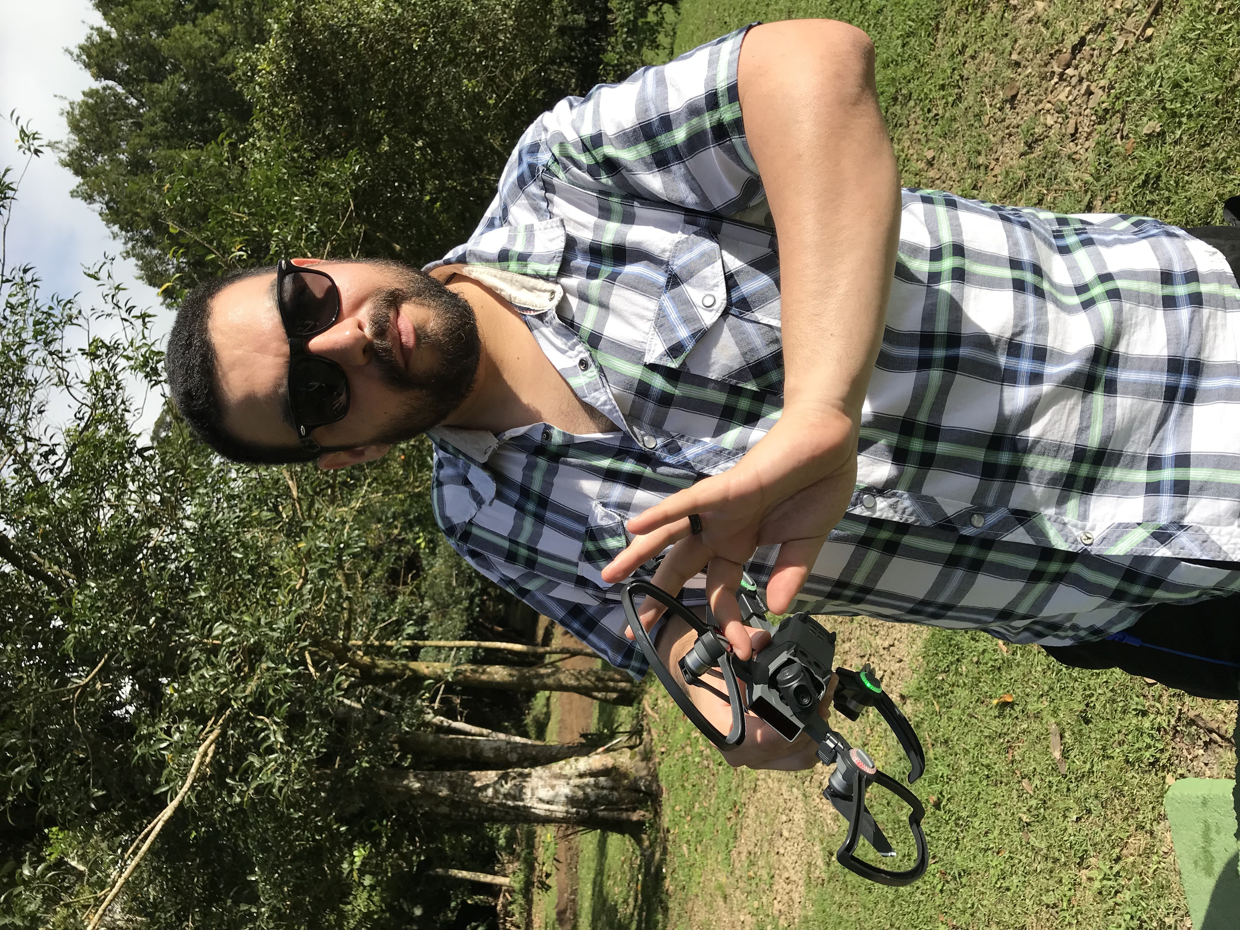 Angel with the zipline trolley in Monteverde