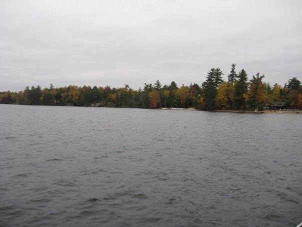Lower Saranac Lake in October