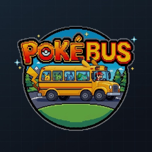 Pokébus — one bus, one map, the whole room